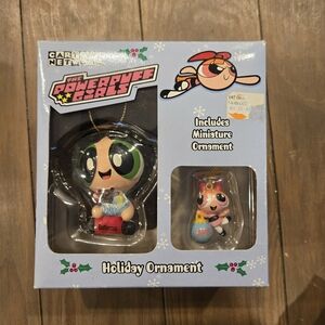Vintage 2000 Cartoon Network Powerpuff Girls Holiday Ornament Set
